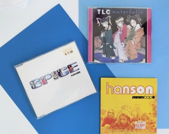 Spice Girls, TLC and Hanson CD Singles Pack, Set of 3 Classic 90s Songs, Retro Pop