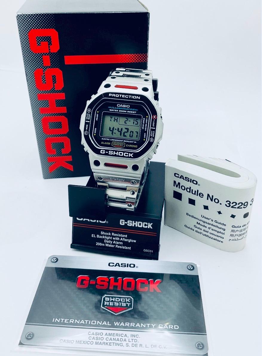 Casio G-shock DW5600E Custom Full Metal Stainless Steel Nice - Etsy