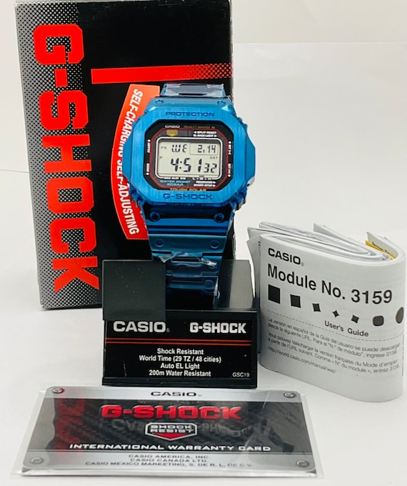 Casio G-shock GW-M5610 Custom Full Blue Metal Stainless Steel