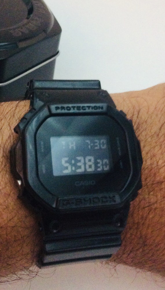 Casio G Shock Dw5600bb Custom Shine Black Resin Rubber Nice Etsy