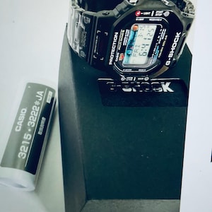 Casio Men's GWX-5600-1JF G-Shock G-Lide Tough Solar Radio-Controlled Watch Custom stainless-steel Japan.