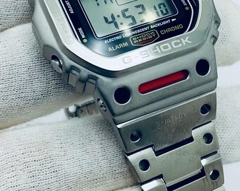Casio G-shock DW5600E Custom Full Metal Stainless Steel Nice - Etsy