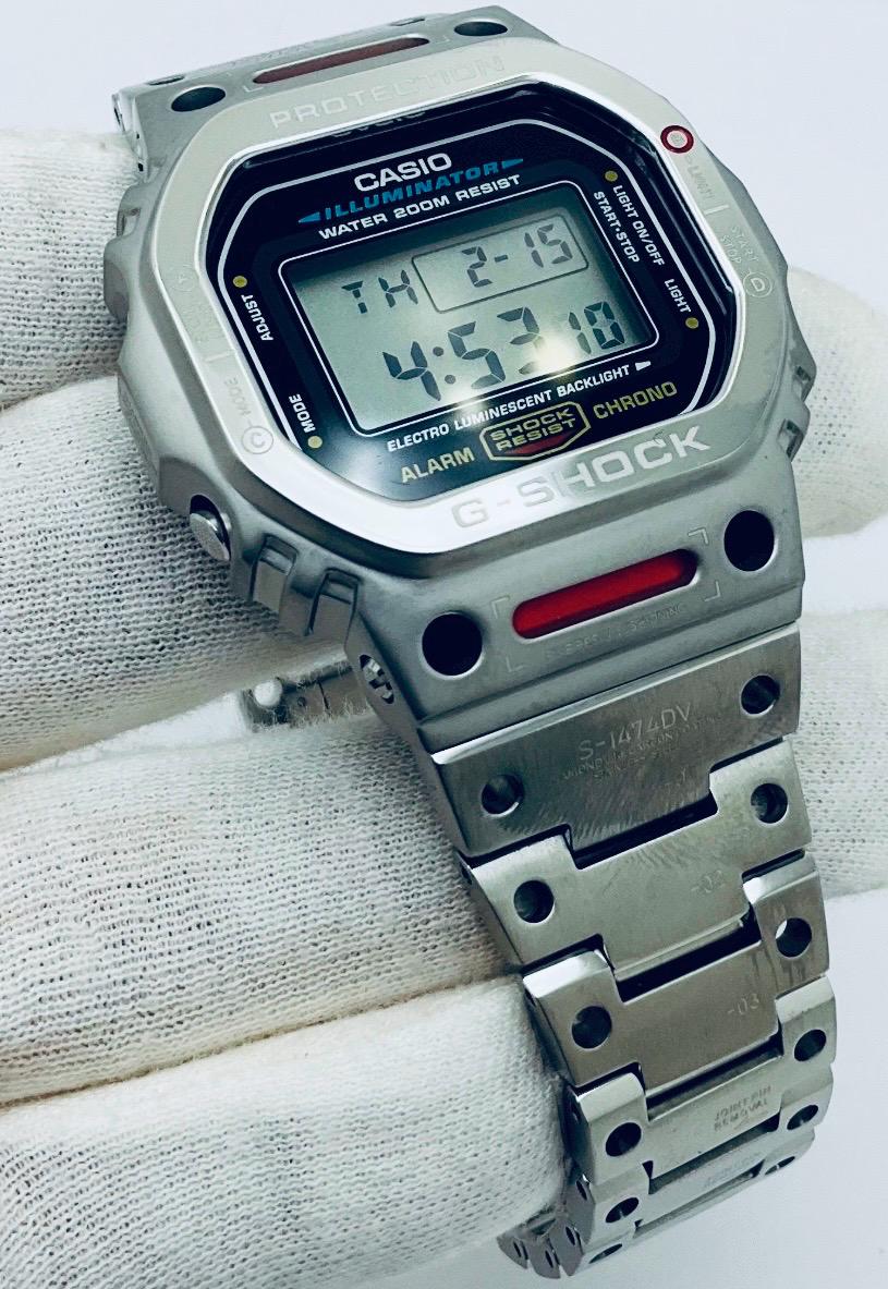 G-SHOCK DW−5600SK カスタム CasiOak Custom Watch – Silver Black Pattern - Mod G-Shock DW5600