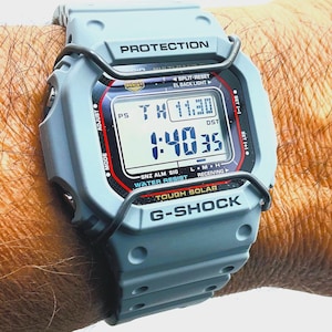 New SOLAR Casio G Shock GW-M5610 Custom Gray Resin Band N Bezel