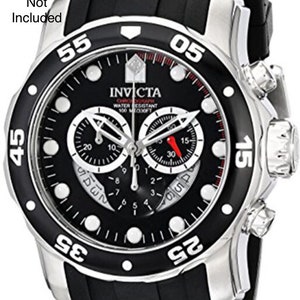 Correa de reloj negra de goma de 26 mm para Invicta Pro Diver 6977-6978-6981-6983 23702 imagen 2
