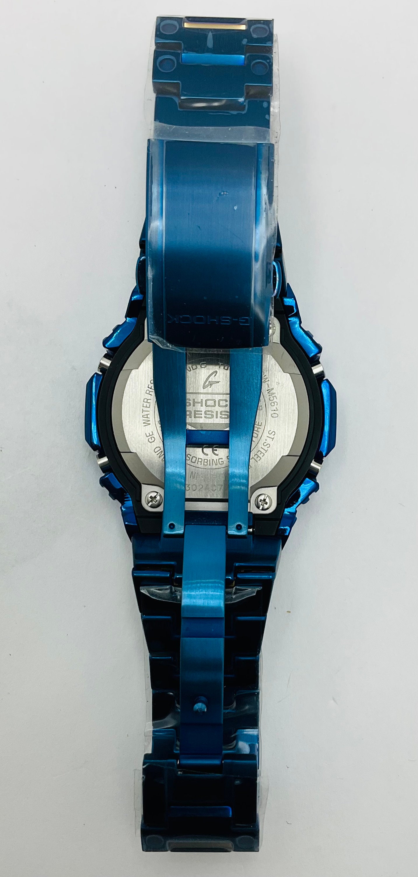 カ*ジ様 G-SHOCK GW-M5610CC ブルー 青 Casio G-shock GW-M5610 Custom Full Blue Metal Stainless Steel