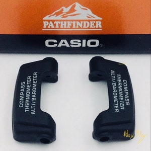 2 X Casio Genuine Pathfinder PAG-240 Rubber Cover End Pieces PRG-130 PAW-1500