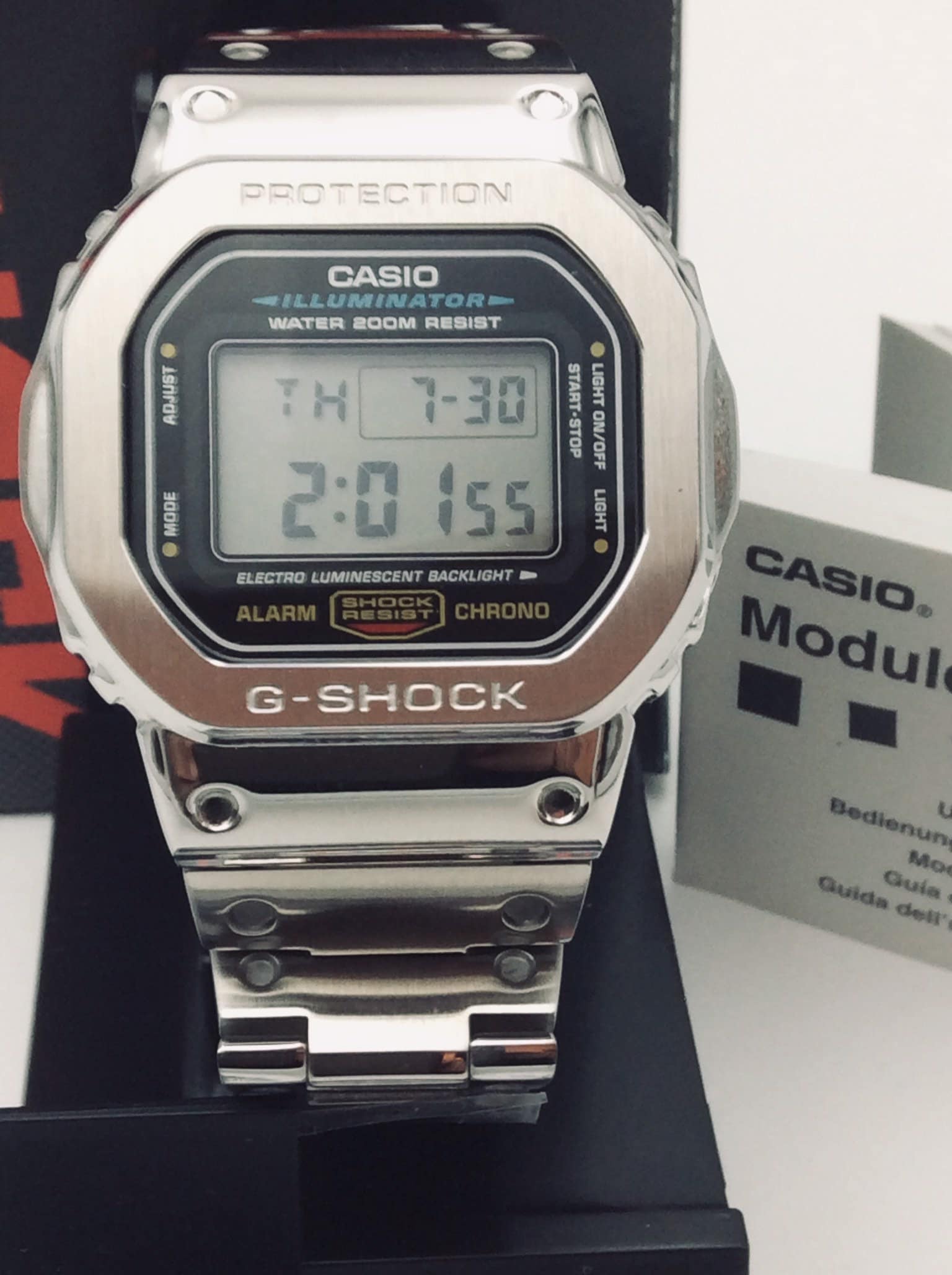 G shock dw 5600 deals steel