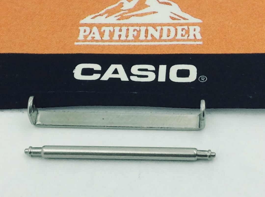 Genuine Casio Watch Band Spring Rod & End Link for PAS-400B PAS-410B ...