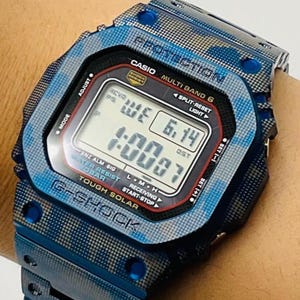 New SOLAR Casio G Shock GW-M5610 Custom Full Metal Silver
