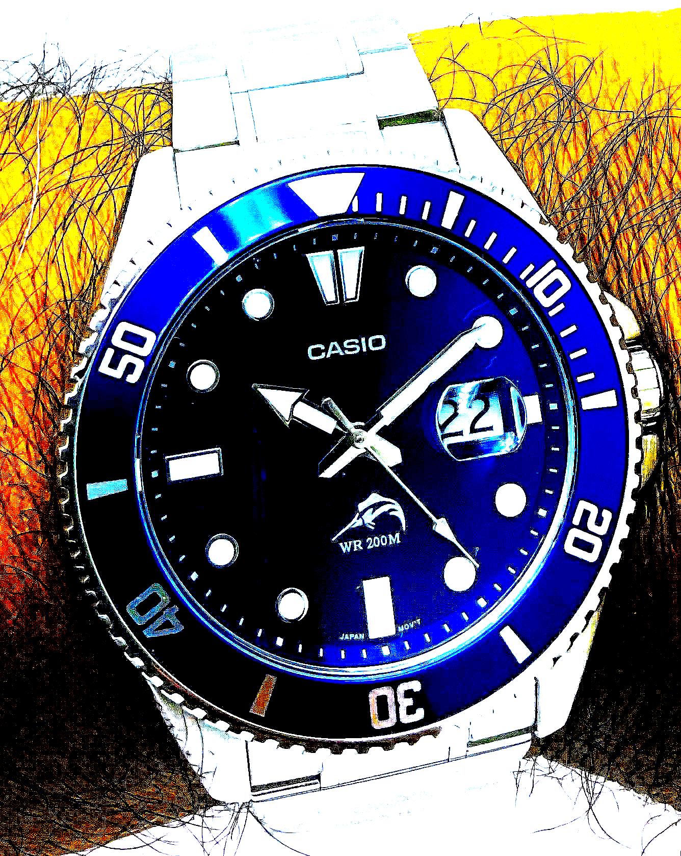□稼働品・美品・希少 CASIO DURO 200 ILLUMINATOR CHRONOGRAPH DRO