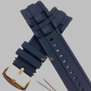 26mm Rubber Black Watch Band Strap For Invicta Pro Diver 6977-6978-6981-6983 23702