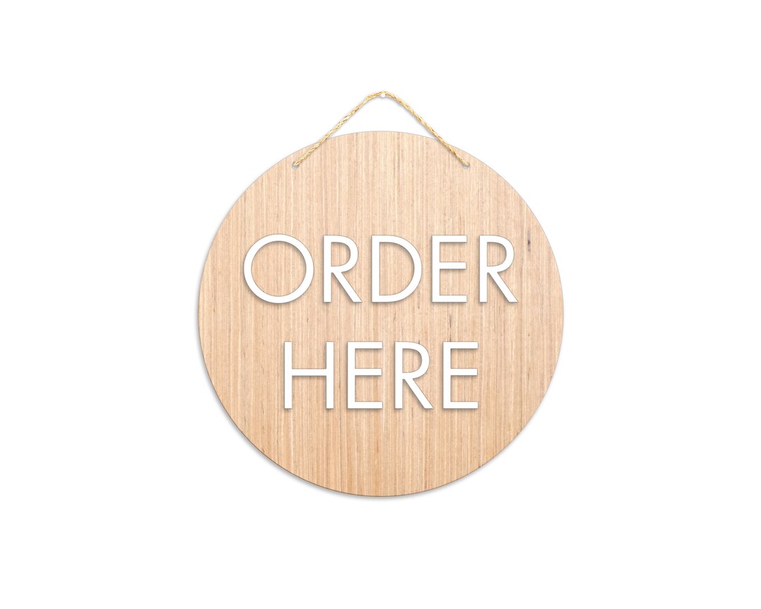 Order Here Sign / Custom Order Here Sign / Business Sign / Restaurant