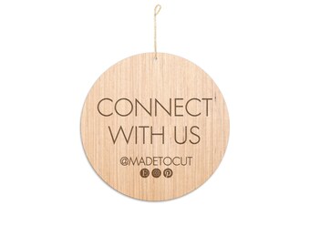 Engraved let's Be Social Sign / Personalized | Etsy