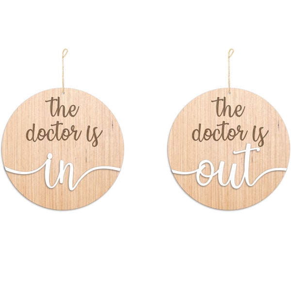 Custom "The Doctor is In" / "The Doctor is Out" Sign / Doctor's Office Sign / Hospital Decor / Office Decor / Business Decor / Custom Sign