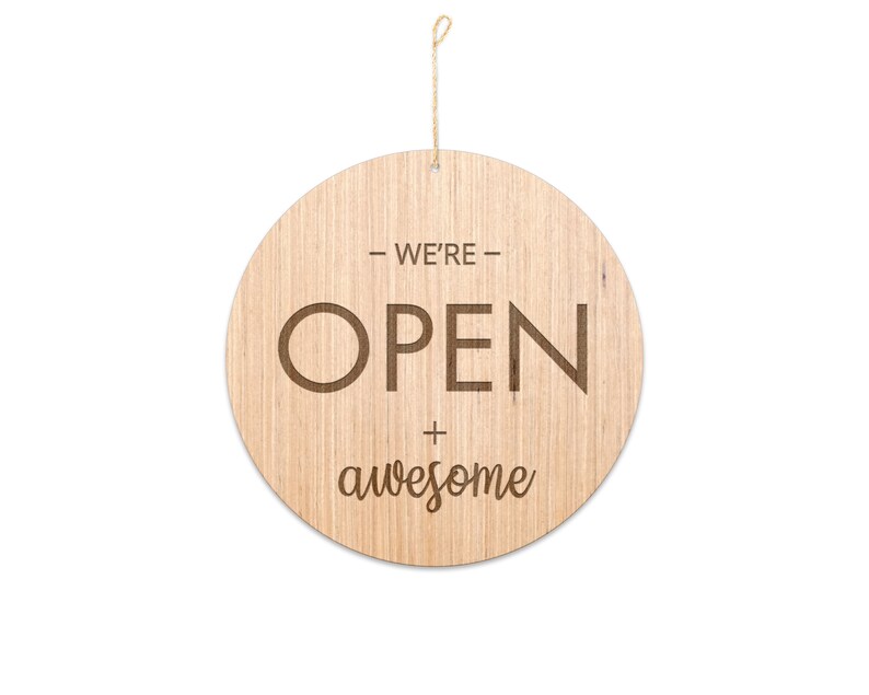 Wood Open Closed Sign / Open Sign / Closed Sign / Business - Etsy