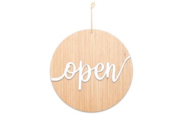 Rustic Open Closed Sign / Business Open Sign / Closed Sign / Wall Decor / Custom Sign / Office Decor / Business Decor / Office Sign / Sign