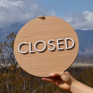 Office Open Closed Sign / Wood Open Closed Sign / Business - Etsy