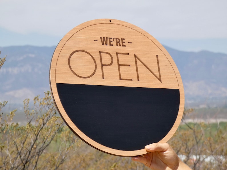 Chalkboard Open/closed Sign / Chalkboard Sign / Reversible - Etsy