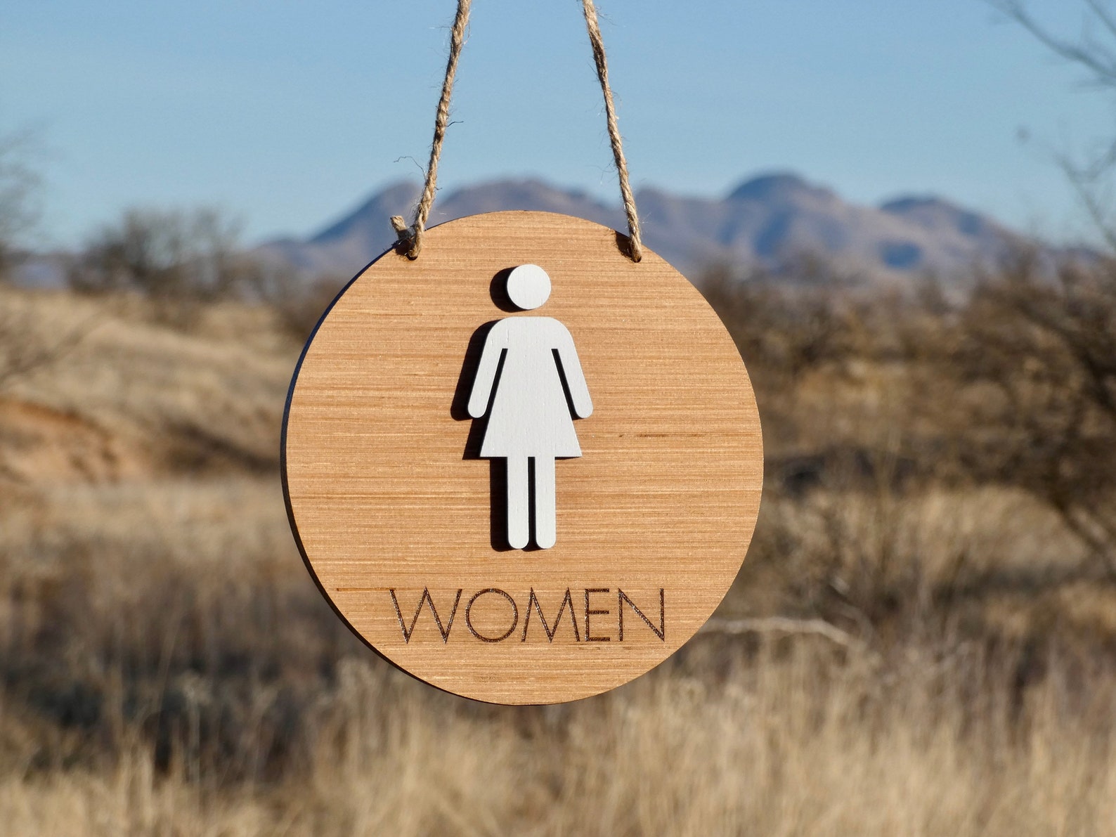 Women's Bathroom Sign / Female Bathroom Sign / Custom | Etsy