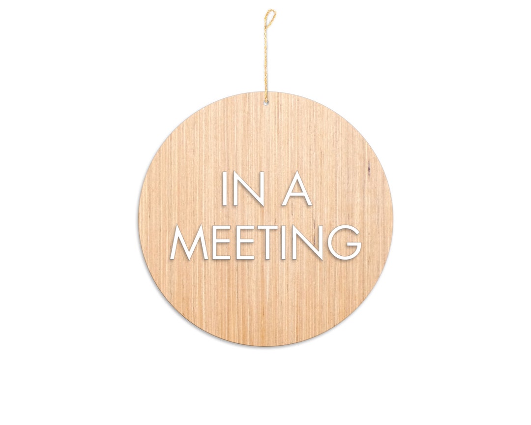 In a Meeting Sign / in Session Sign / Business Sign / Office Etsy