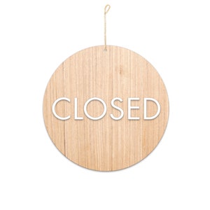 Office Open Closed Sign / Wood Open Closed Sign / Business Open ...