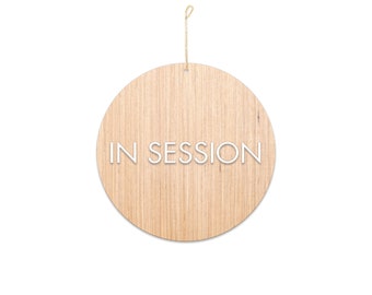 In Session Sign / In a Meeting Sign / In Session Sign / Do Not Disturb Sign / Meeting In Session Sign / Office Door Sign / Open Closed Sign