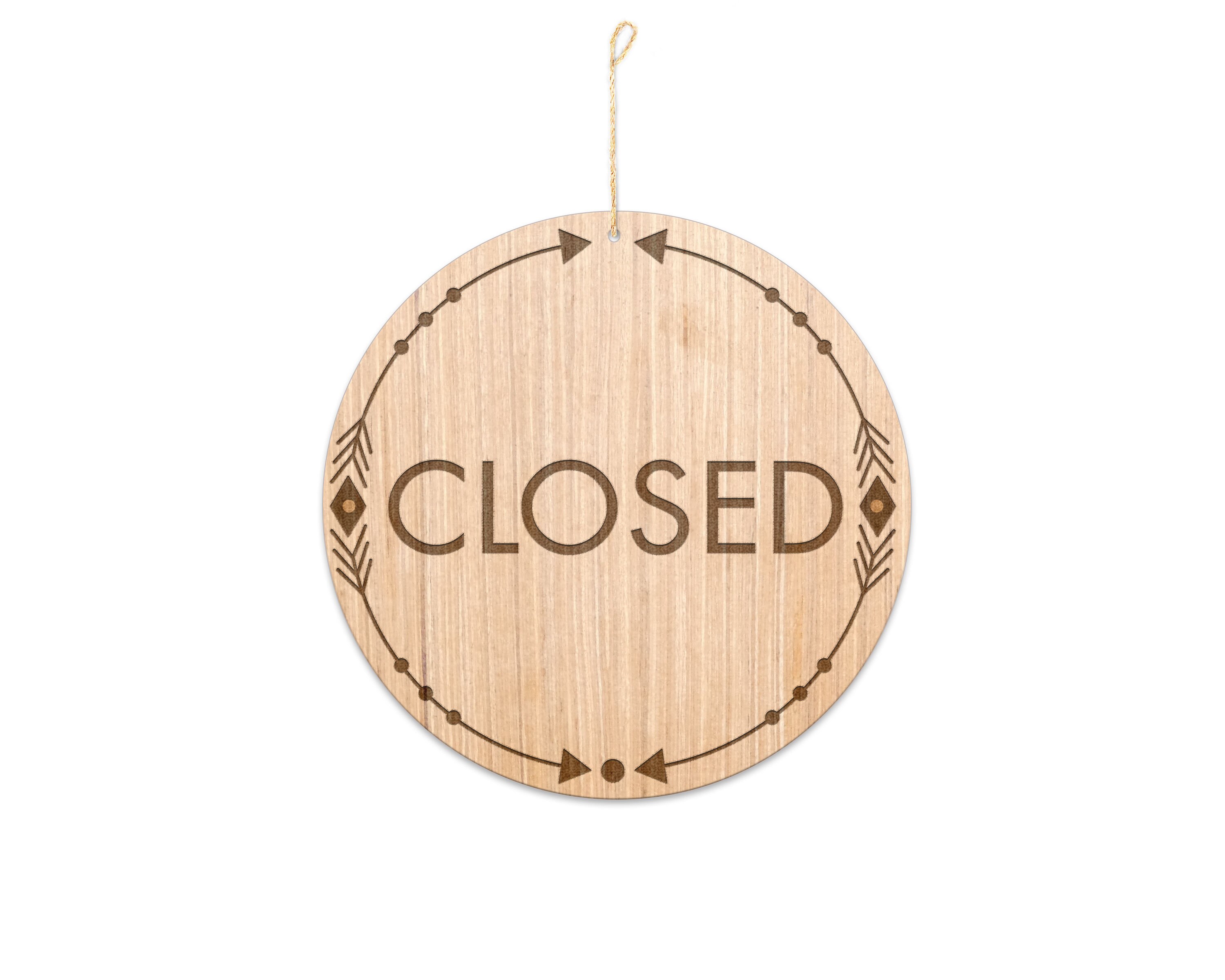 Unique Open Closed Sign / Wooden Open Closed Sign / Business - Etsy