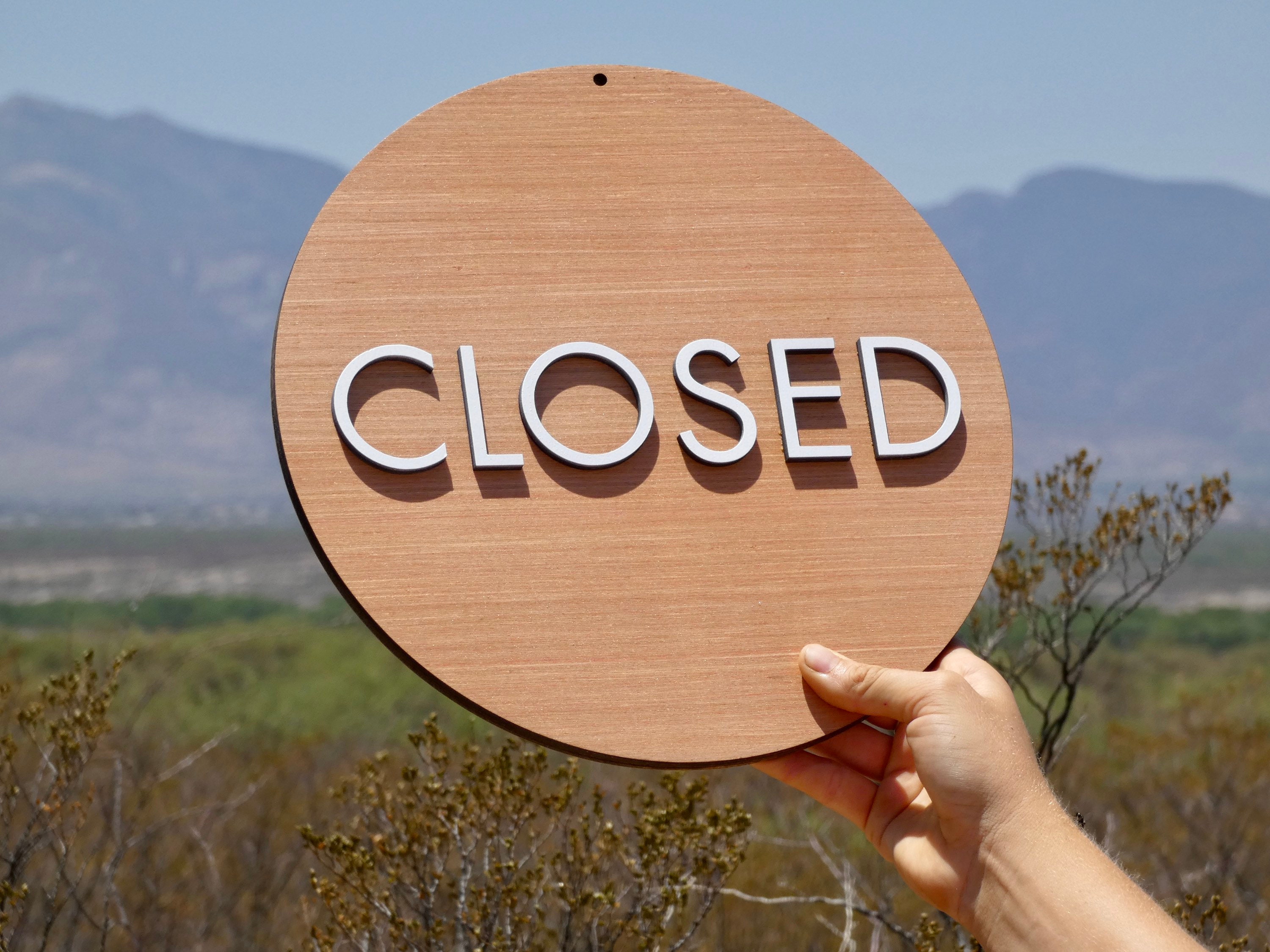 Office Open Closed Sign / Wood Open Closed Sign / Business - Etsy Australia
