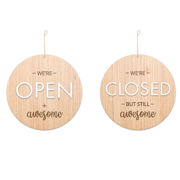 Business Open Closed Sign / Open Sign / Closed Sign / Office Open Sign / Office Closed Sign / Custom Sign / Wall Sign / Door Sign / Awesome
