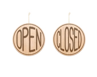 Unique Open Closed Sign / Wooden Open Closed Sign / Business - Etsy