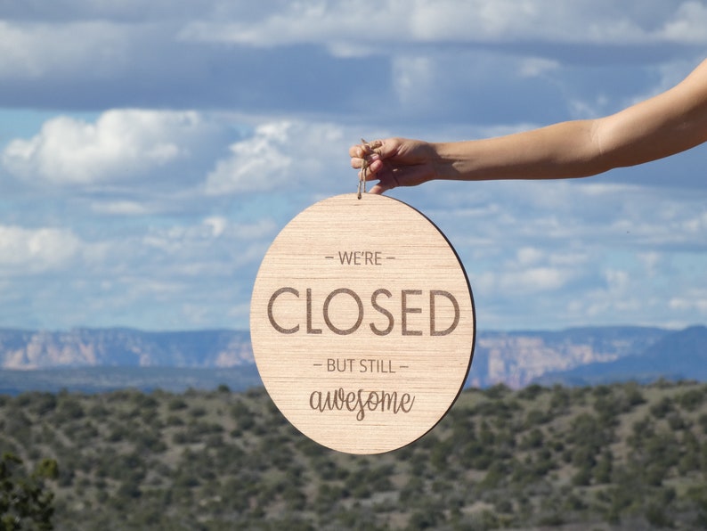 Wood Open Closed Sign / Open Sign / Closed Sign / Business - Etsy