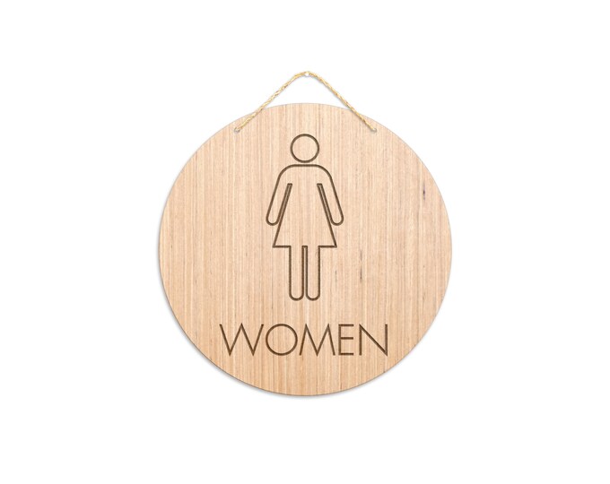 Female Restroom Sign / Women's Bathroom Sign / Business Bathroom Sign ...