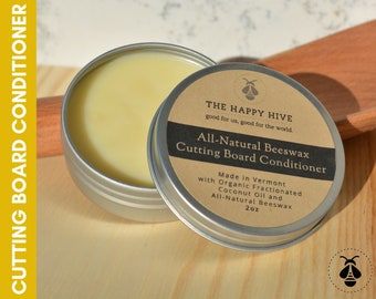 Beeswax Cutting Board Conditioner and Wood Butter All-Natural Non-Toxic Petroleum Free