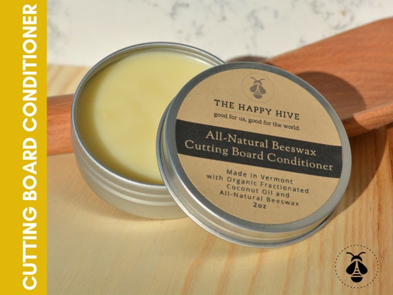 Beeswax Cutting Board Conditioner and Wood Butter All-natural Non-toxic  Petroleum Free 2oz 