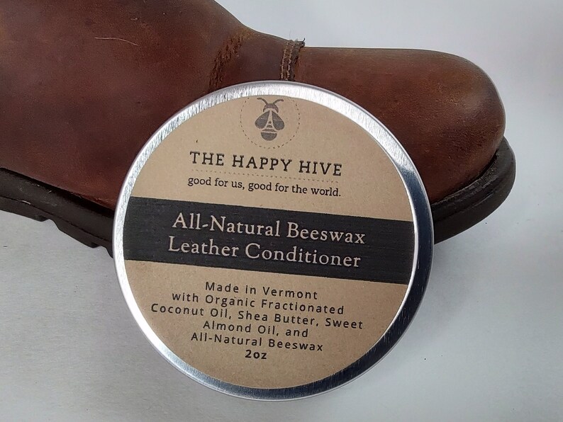 Natural Beeswax Shoe Polish & Leather Conditioner Etsy