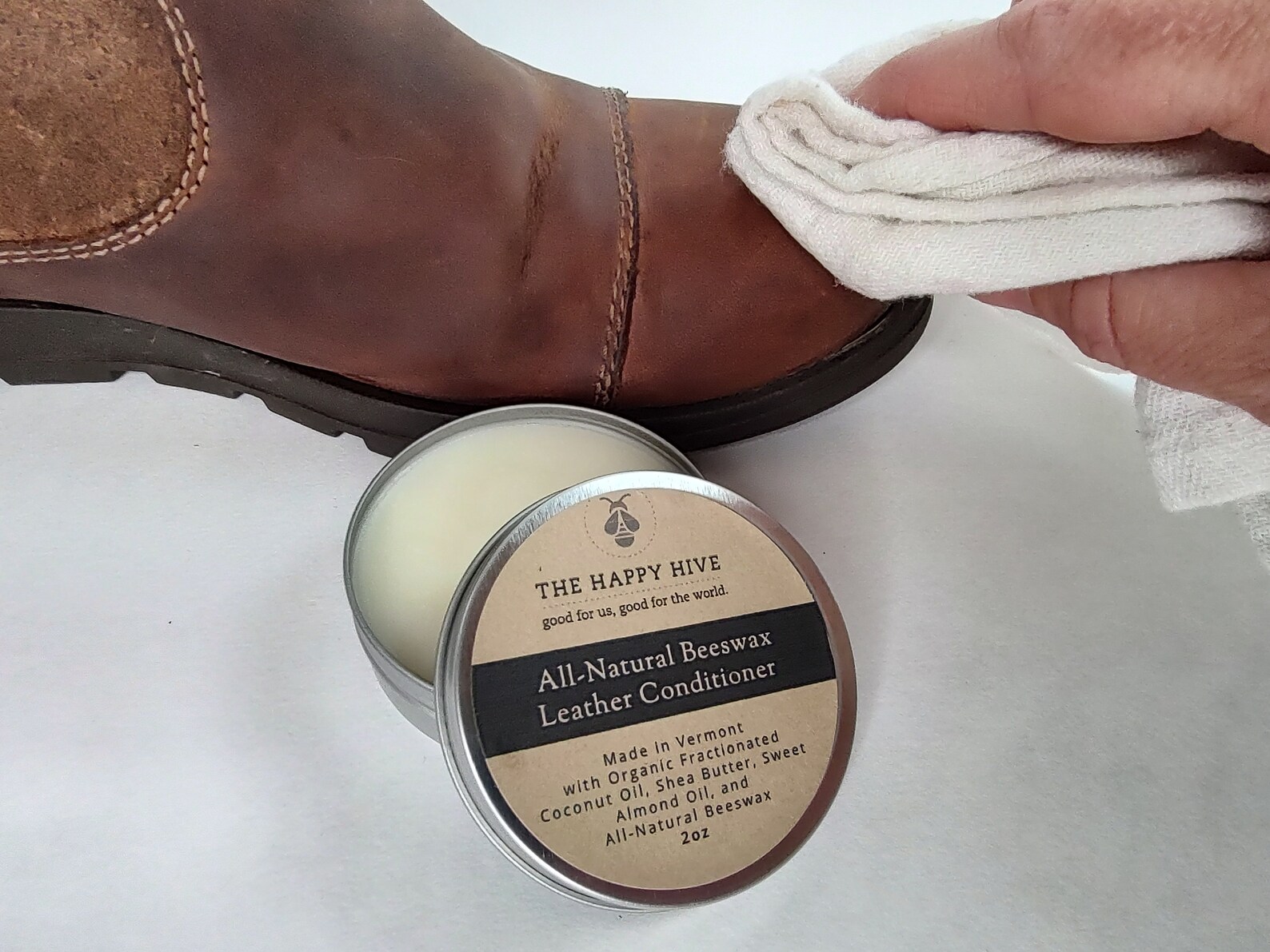 Natural Beeswax Shoe Polish & Leather Conditioner Etsy