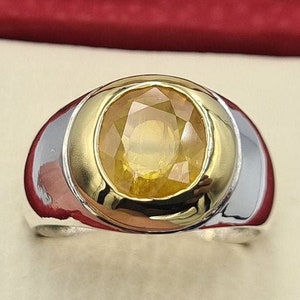 Superb Mens Sapphire Ring Beautiful Unheated and Untreated 4ct+ Padparadsha Sapphire Jewelry Gift for him Handmade Jewelery Holloween ring