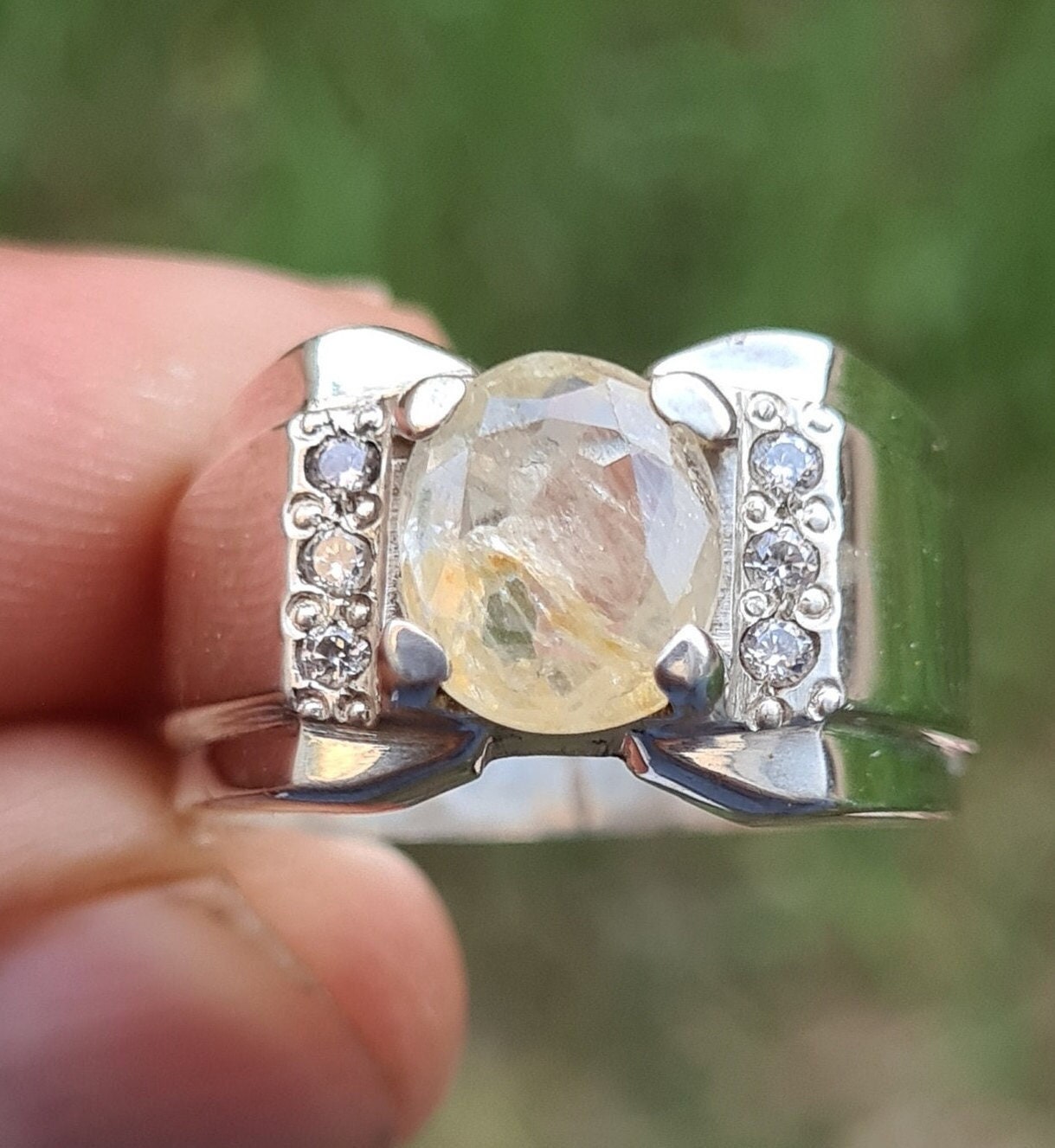 Natural Yellow Sapphire Ring For Astrology, Pukhraj Ring