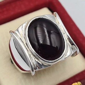 Black blood red yemeni aqeeq yaman agate yemen akik aqiq bague natural hakik stone ring mens christmas jewelry gift shia rings kabdi aqeeq