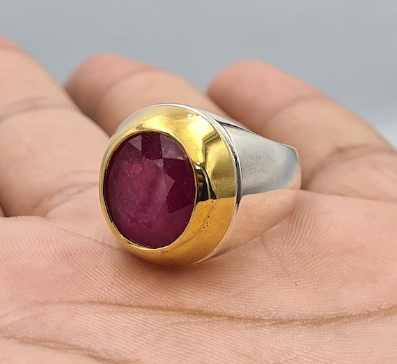 Mens Modern 14K Black Gold Princess Ruby Channel Cluster Wedding Ring  A1000M-14KBGR | Art Masters Jewelry