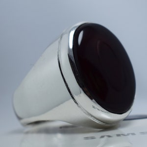 Dark Deep Blood Red Aqeeq Ring Real Yemeni Aqeeq Ring Akik Ring Blood Red Agate Stone Ring Kabadi Black Natural Yameni Aqeeq Ring Shia RIngs