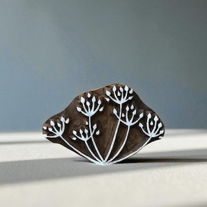 Grass Buds, pottery stamp ceramic mold scrapbooking tjaps batik printing floral carved stamps.