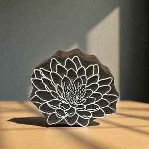 フェアトレードラウンドデザイン彫刻されたインドの木製印刷ブロックスタンプ手彫りのインドの木製印刷ブロック、織物スタンプ、陶器スタンプ、