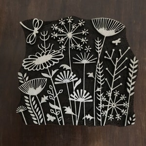 Maedow handgesneden Indiaas houten drukblok; textielstempel; aardewerk stempel,