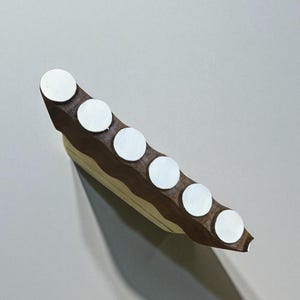 Spotty Border with Handle, wooden Tjaps, giftideas, woodstamp, potterystamp, Clay Stamps