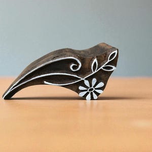 Flower & Leaf Wooden Stamp, Pottery Tjaps, Batik Tampons