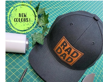 Rad Dad Patch Hat | Fathers Day | New Dad | Dad Gift  | Adjustable | Cool Dad | Awesome Dad | Baseball Hat | Baseball Cap