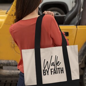 Walk by Faith - Christian Canvas Bag