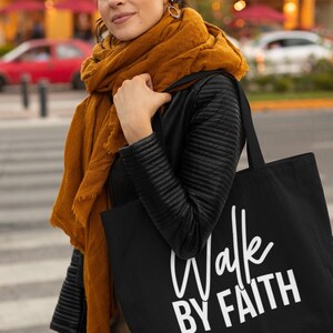 Walk by Faith - Christian Zippered Canvas Bag